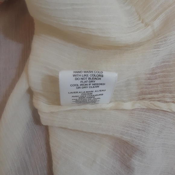 Joie Cream Tunic Blouse  NWT - Picture 6 of 8